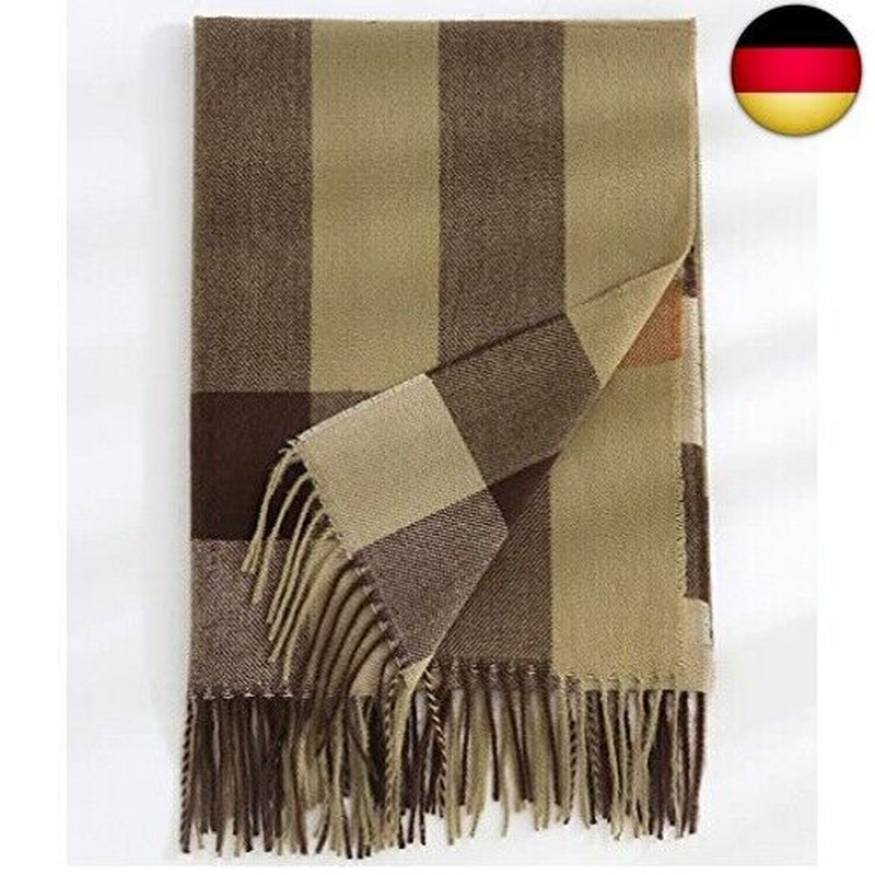 HYUET Winter Pashmina Schal Schal Damen Plaid Elegant Lange Weiche Warme