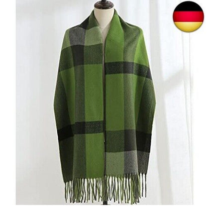 HYUET Winter Pashmina Schal Schal Damen Plaid Elegant Lange Weiche Warme